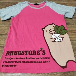 ドラッグストアーズ(drug store's)のドラッグストアーズ　Ｔシャツ　ピンク　③　Ｌ(Tシャツ(半袖/袖なし))