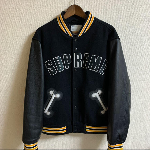 SUPREME 18AW Bone Varsity Jacket  シュプリーム