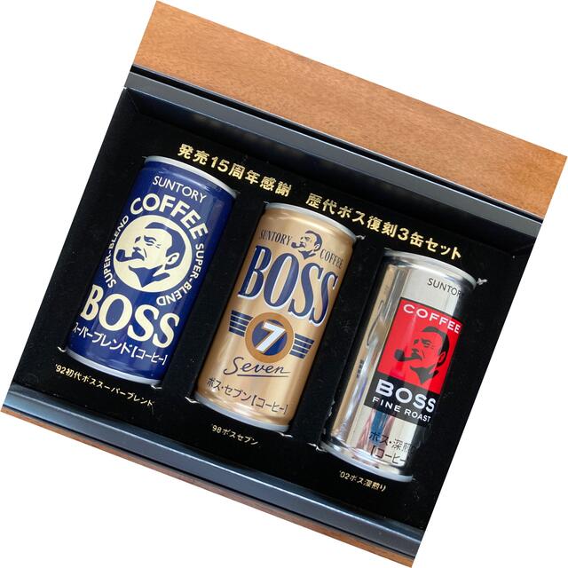 BOSS(ボス)の歴代ボス復刻3缶セット エンタメ/ホビーのコレクション(その他)の商品写真