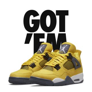 ナイキ(NIKE)のNIKE AIR JORDAN 4 "TOUR YELLOW"(スニーカー)