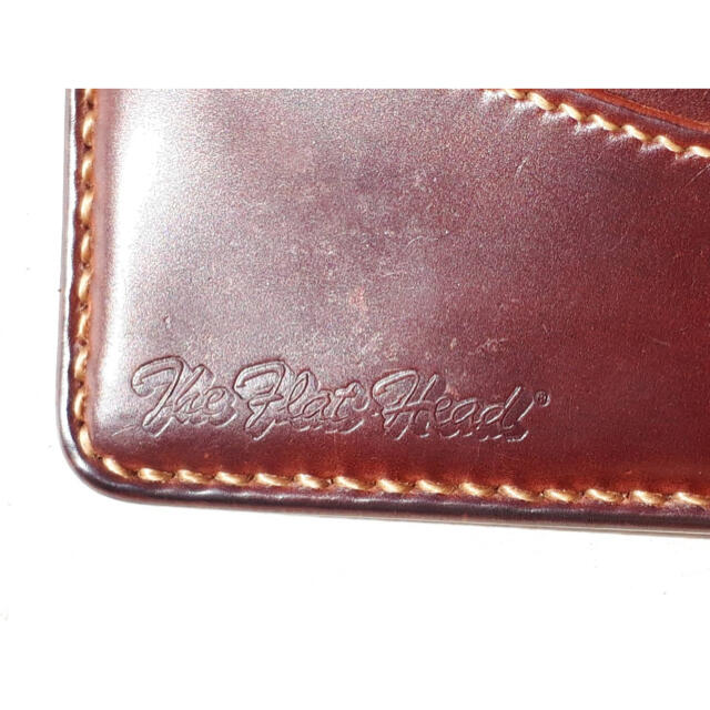  最終※フラットヘッド 高級 コードバン 馬革 ウォレット 財布カスタム有り メンズのファッション小物(長財布)の商品写真