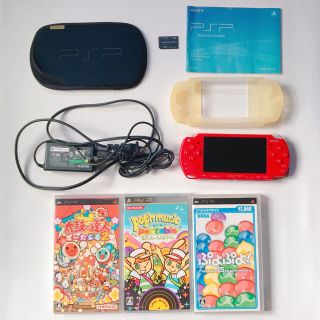 プレイステーションポータブル(PlayStation Portable)の値下げ！【セット】PSP-2000(バッテリーなし)充電器付き ソフト3本(携帯用ゲーム機本体)