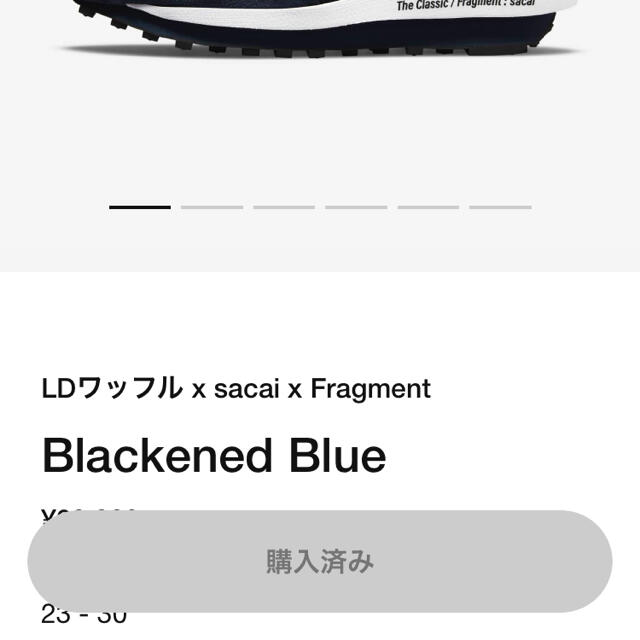 NIKE x sacai x  fragment LDWaffle 4