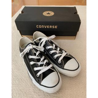 コンバース(CONVERSE)の美品　コンバース　オールスター　レザーOX  サイズ23(スニーカー)