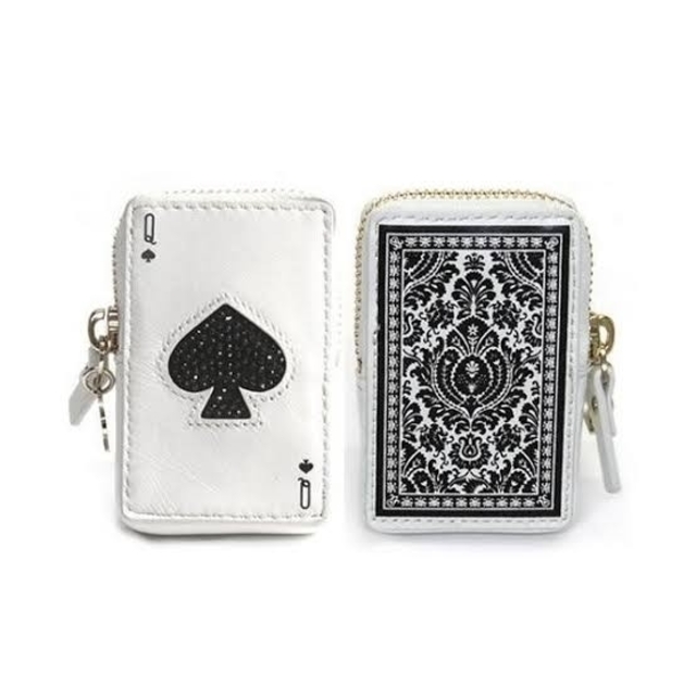 新品未使用 kate spade ケイト・スペード コインケース トランプ柄♠️