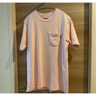 シュプリーム(Supreme)のSupreme pocket tee pink Sサイズ(Tシャツ/カットソー(半袖/袖なし))