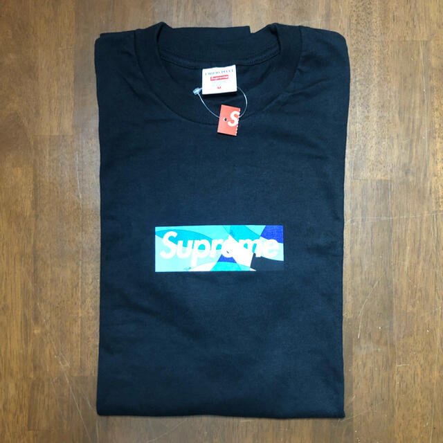 Supreme(シュプリーム)のSupreme Emilio Pucci Box Logo Tee 黒青M メンズのトップス(Tシャツ/カットソー(半袖/袖なし))の商品写真