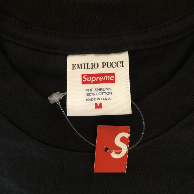 Supreme(シュプリーム)のSupreme Emilio Pucci Box Logo Tee 黒青M メンズのトップス(Tシャツ/カットソー(半袖/袖なし))の商品写真
