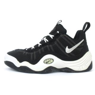 ナイキ(NIKE)のナイキ AIR B-QUE スニーカー 130838-011 黒 白 24.5(スニーカー)