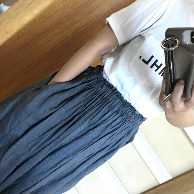 MUJI (無印良品)(ムジルシリョウヒン)の無印良品　フレンチリネンスカート レディースのスカート(ひざ丈スカート)の商品写真