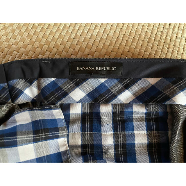 Banana Republic(バナナリパブリック)の美品　スラックス  パンツ　バナナリパブリック　beams グレー　タック メンズのパンツ(スラックス)の商品写真