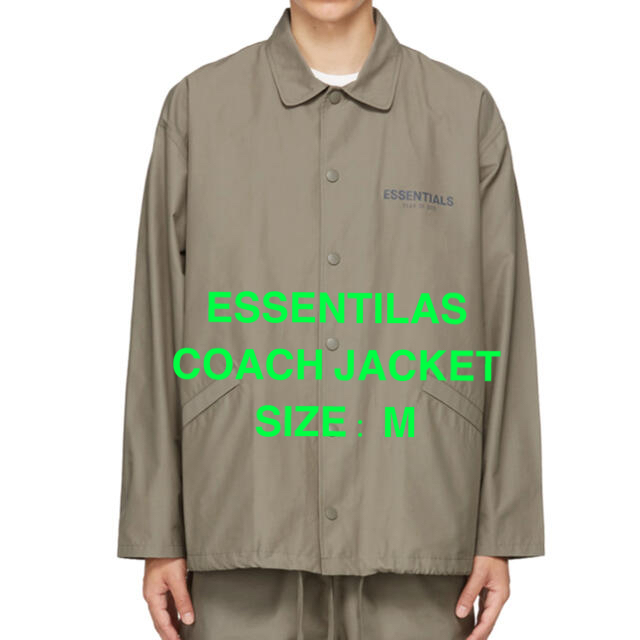 essentials / coach jacket / taupe / M