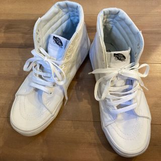 ヴァンズ(VANS)のVANS SK8-HIGH 27センチ 白 ユーズド(スニーカー)