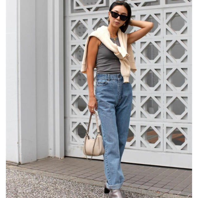 High-waist Denim Pants