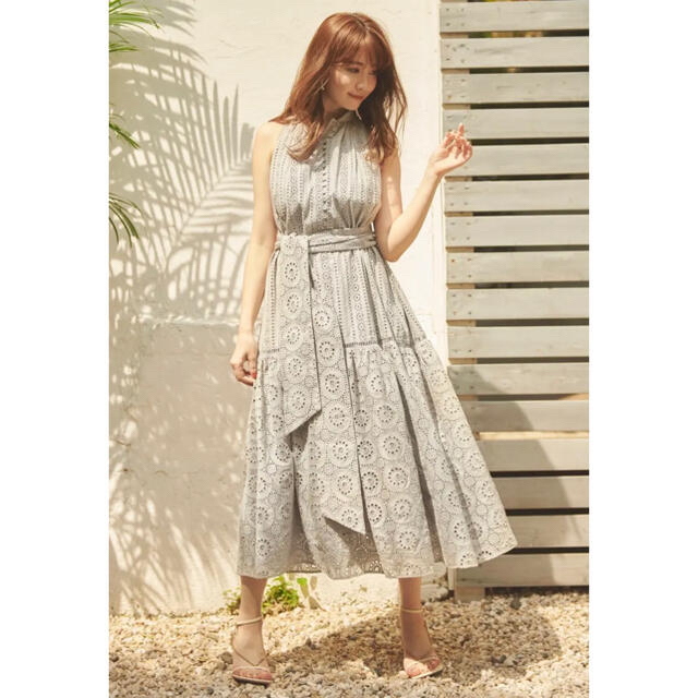 未使用Her lip to♥Lace-trimmed Belted Dress89アームホール