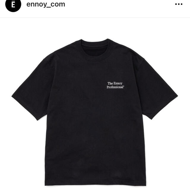 ennoy professional Tシャツ　ブラック/ホワイト