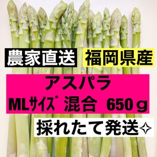 アスパラ MLサイズ(訳あり品)650ｇ 即購入OKです(野菜)