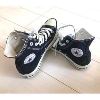 コンバース(CONVERSE)のコンバース　ハイカット　ブラック　22.5(スニーカー)