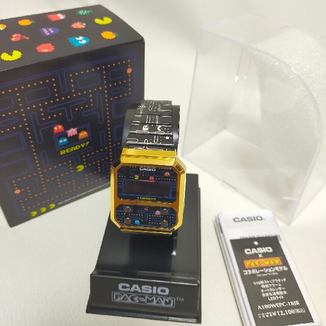 【在庫限り】CASIO パックマンコラボ A100WEPC-1BJR