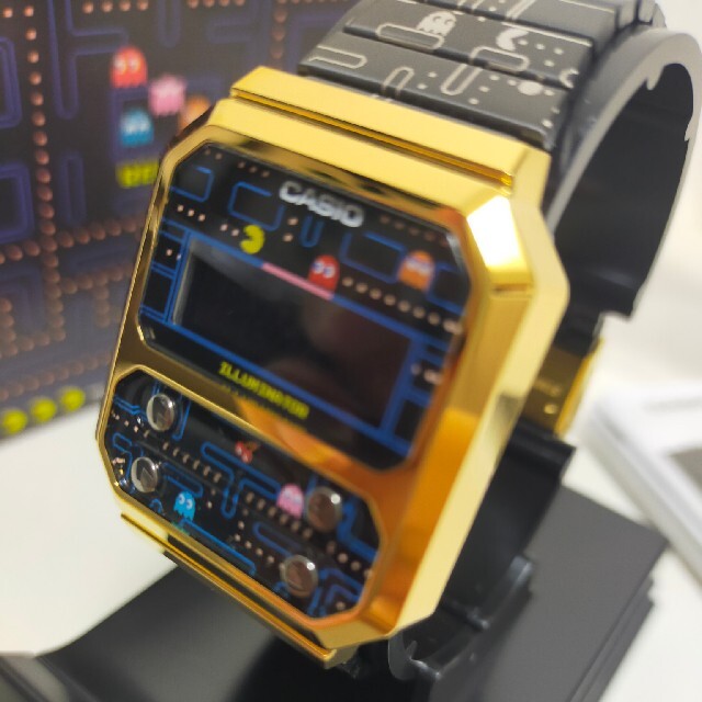 【在庫限り】CASIO パックマンコラボ A100WEPC-1BJR