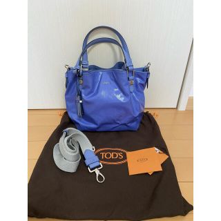 トッズ(TOD'S)の★ トッズ　フラワーバッグ★コーティング★レザー★2WAY(ハンドバッグ)