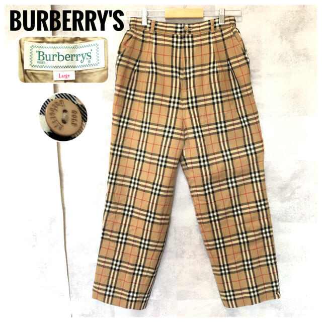 BURBERRY(バーバリー)の極美品⭐️バーバリーズ ノバチェック ベージュ スラックスパンツ ウエストゴム メンズのパンツ(スラックス)の商品写真