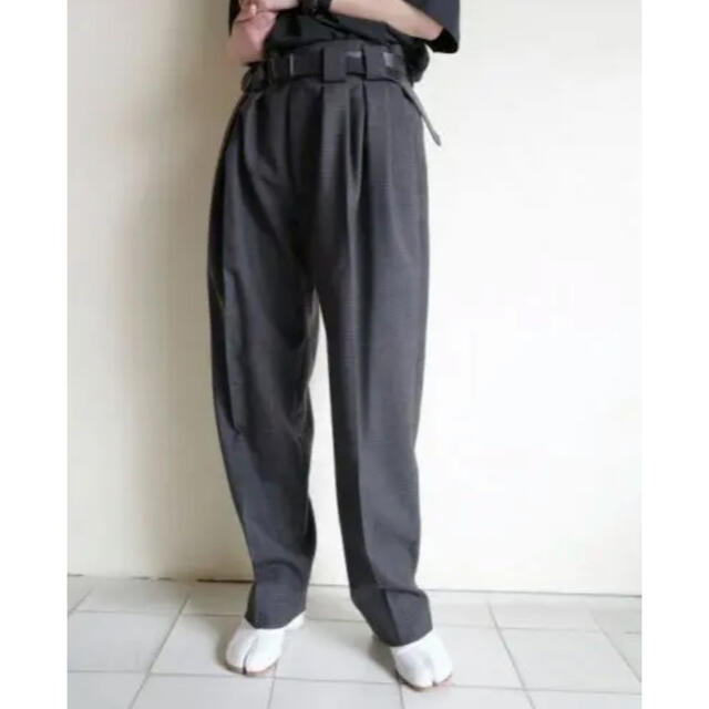 stein DOUBLE WIDE TROUSERS・BLUE CHECKの通販 by SORA's shop｜ラクマ