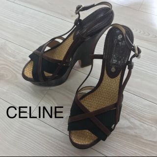 セリーヌ(celine)の【美品】セリーヌ★ウェッジサンダル(サンダル)