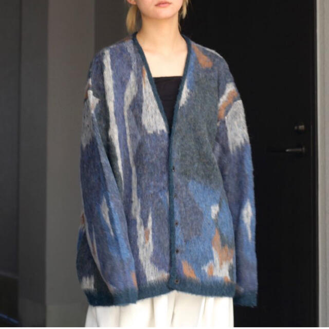 メンズYOKE 21AW Rothko Jacquard Cardigan