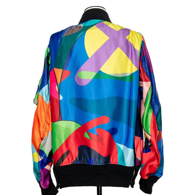ブルゾン】 sacai - sacai × KAWS MA-1 Blouson サイズ1 カラーMULTIの
