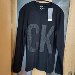 カルバンクライン(Calvin Klein)の新品CALVIN KLEIN JEANS ロングTシャツ　Mブラック　　　(Tシャツ/カットソー(七分/長袖))