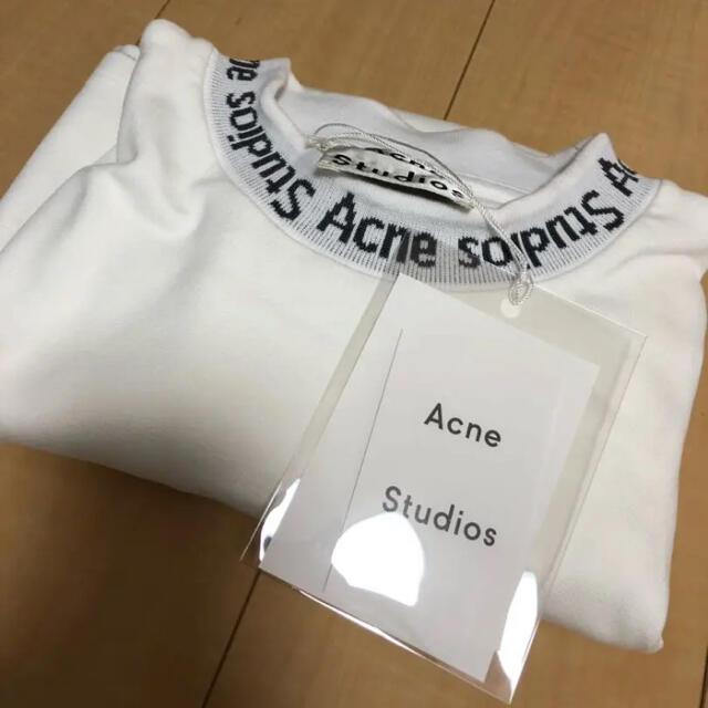 【新品タグ付き】 Acne Studios　ロゴリブ　ストレッチTシャツ　S