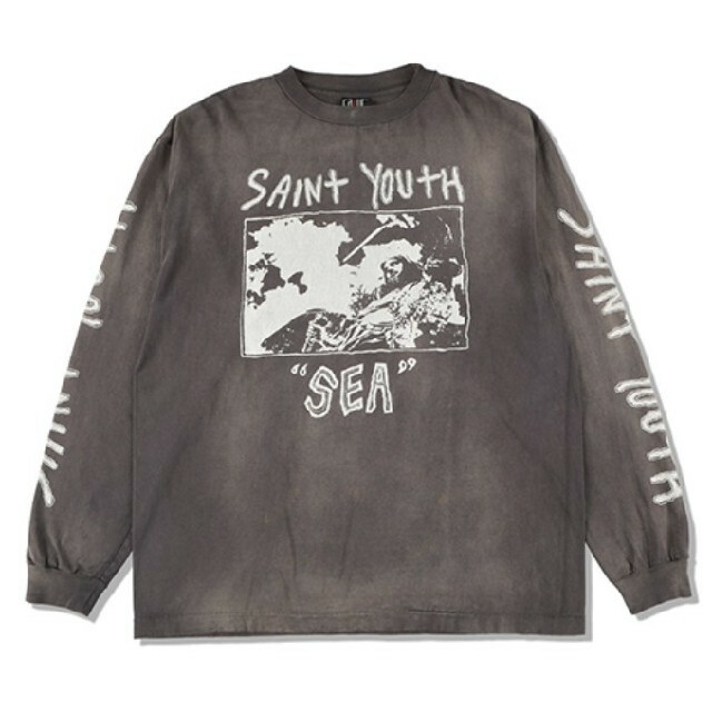 SAINT MICHAEL WIND AND SEA LS TEE XL 黒