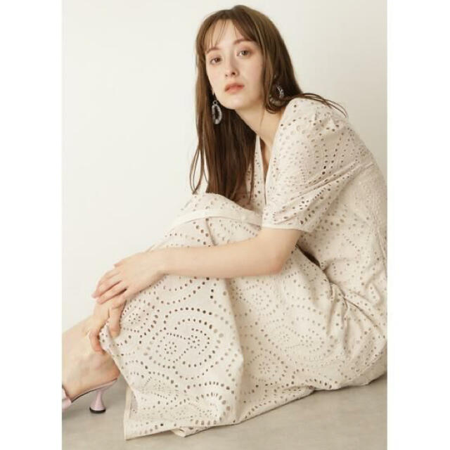 JILLSTUART／アンコットンエンブロイダリーワンピース／新品未使用