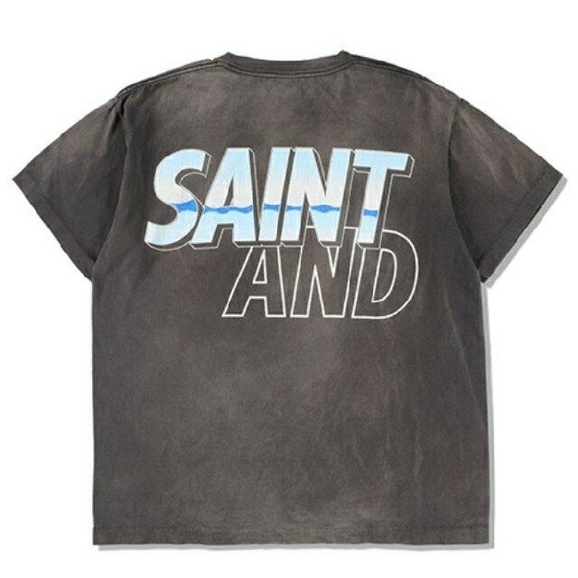 SAINT MICHAEL WIND AND SEA SS TEE XL 黒 メンズのトップス(Tシャツ/カットソー(半袖/袖なし))の商品写真