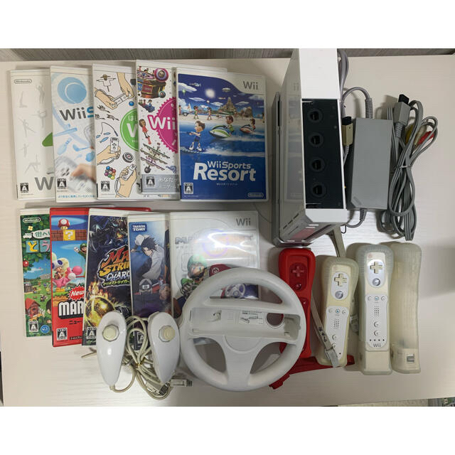 が大特価！ Wii セット カセット & 本体 【大特価】Wii - 家庭用ゲーム機本体