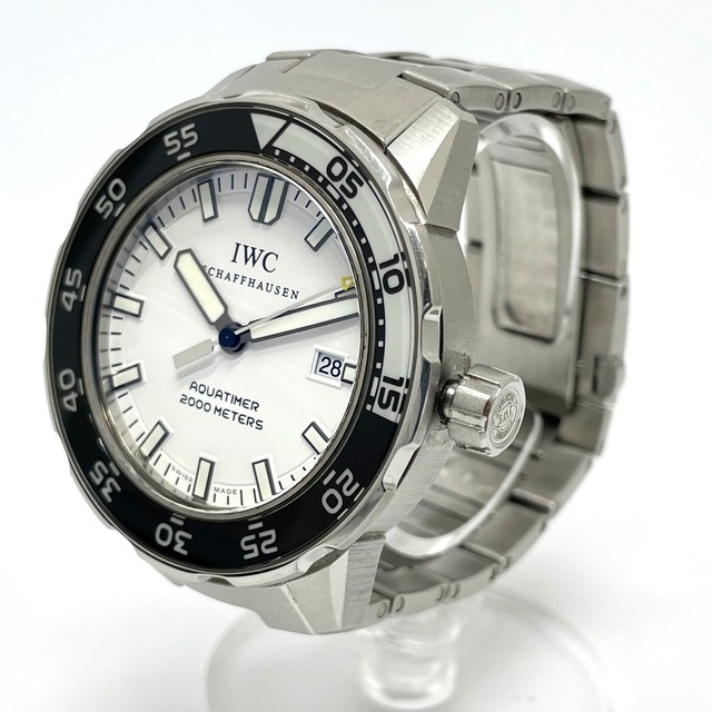 アイダブリューシー シャフハウゼン IWC SCHAFFHAUSEN アクアタイマー IW356805 デイト 自動巻き 腕時計 SS シルバー メンズの時計(腕時計(アナログ))の商品写真