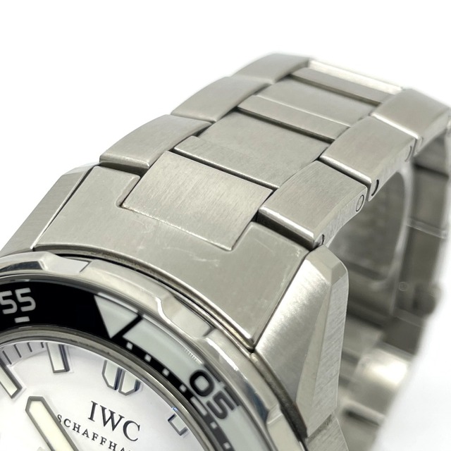 アイダブリューシー シャフハウゼン IWC SCHAFFHAUSEN アクアタイマー IW356805 デイト 自動巻き 腕時計 SS シルバー