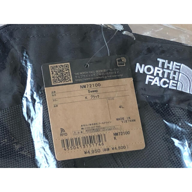 THE NORTH FACE(ザノースフェイス)のブラック★ノースフェイス ★スウィープ ウエストポーチ ウエストバッグ メンズのバッグ(ボディーバッグ)の商品写真