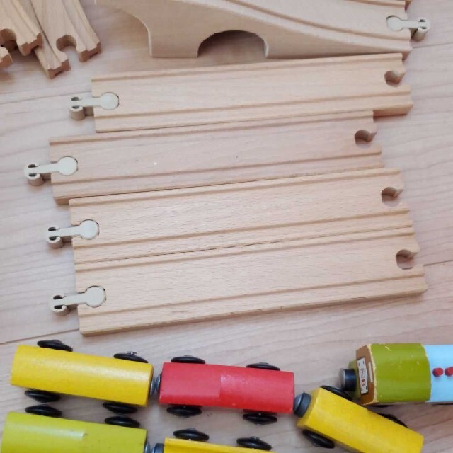 IKEA(イケア)のIKEA　木製レールセット キッズ/ベビー/マタニティのおもちゃ(電車のおもちゃ/車)の商品写真