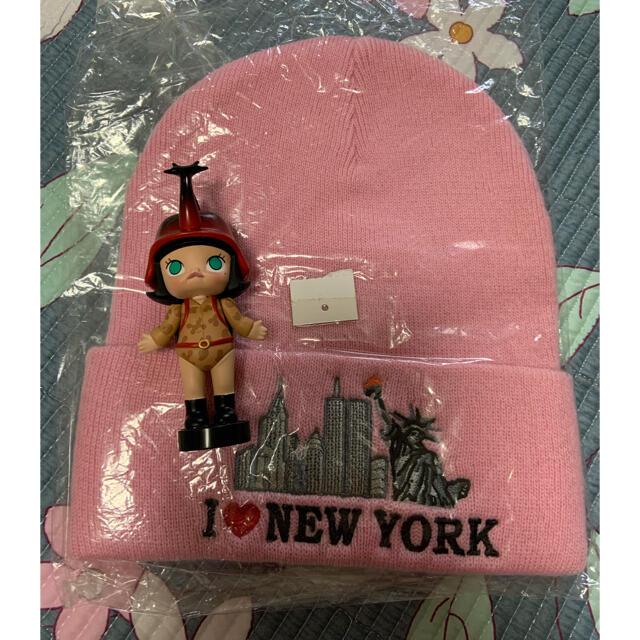 【新品】Supreme / I Love NY Beanie Pink  メンズの帽子(ニット帽/ビーニー)の商品写真