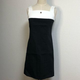 クレージュ(Courreges)の★クレージュ★ワンピースS★ホワイト&ブラック★(ひざ丈ワンピース)