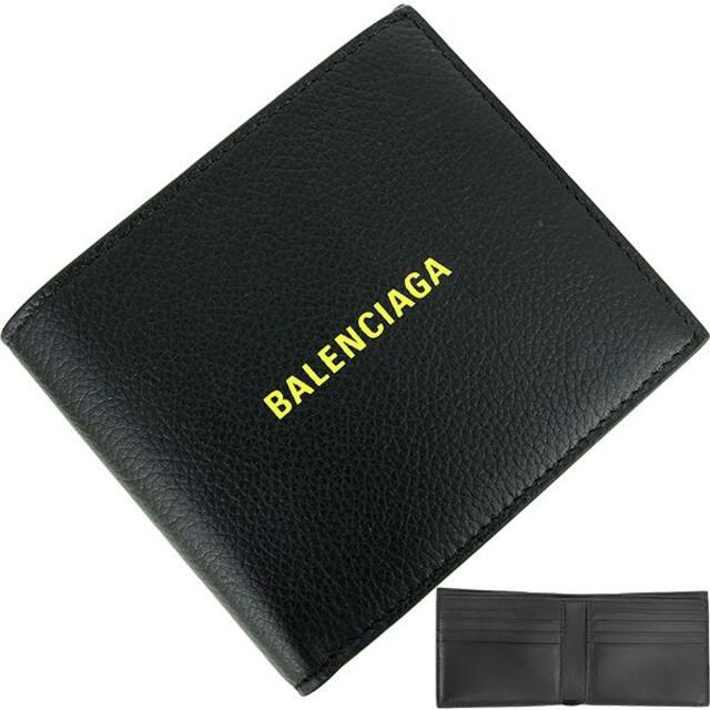 本店は Balenciaga 二つ折り財布 メンズ 黒 新品 H A387sp 残りわずか
