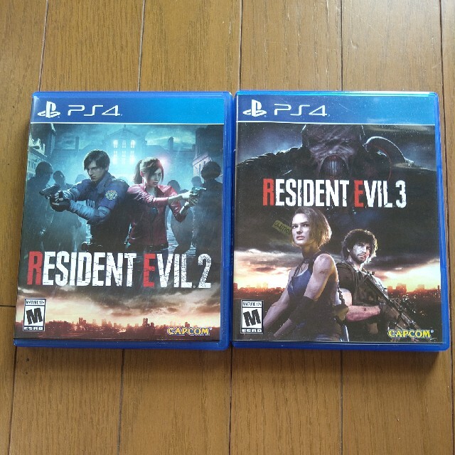 バイオハザードre2 re3 北米版 PS4