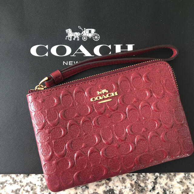 COACH(コーチ)の美品❤︎COACH コーチ  リストレットポーチ レディースのファッション小物(ポーチ)の商品写真