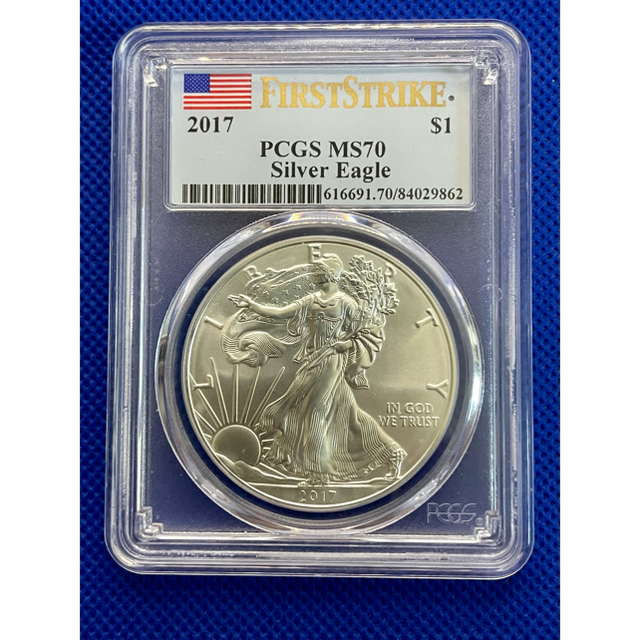 最高鑑定 アメリカ イーグル銀貨 1oz $1 2017年 PCGS MS70