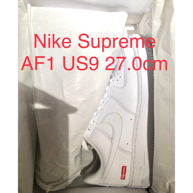 Supreme / Nike Air Force 1 white US9