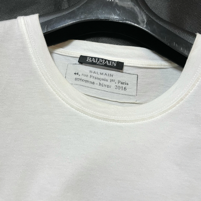 本物 バルマンオム バルマンワールド Tシャツ XS 白×金
