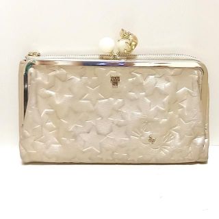 アナスイ(ANNA SUI)のアナスイ 長財布 - ベージュ レザー(財布)