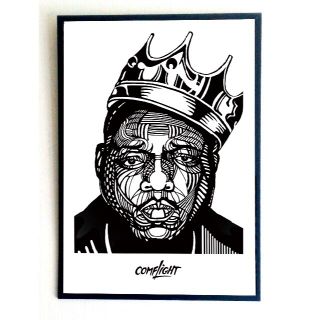 新品A2サイズ☆ B.I.G ARTポスター インクジェットプリント(絵画/タペストリー)